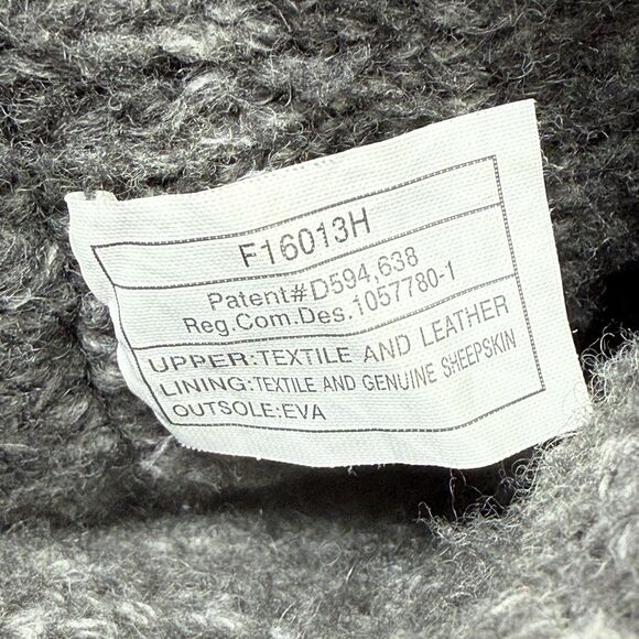 UGG Knit Boots Womens 7 Cardy Tall Sock Sweater Gray Lattice Australia Wool - Picture 11 of 13